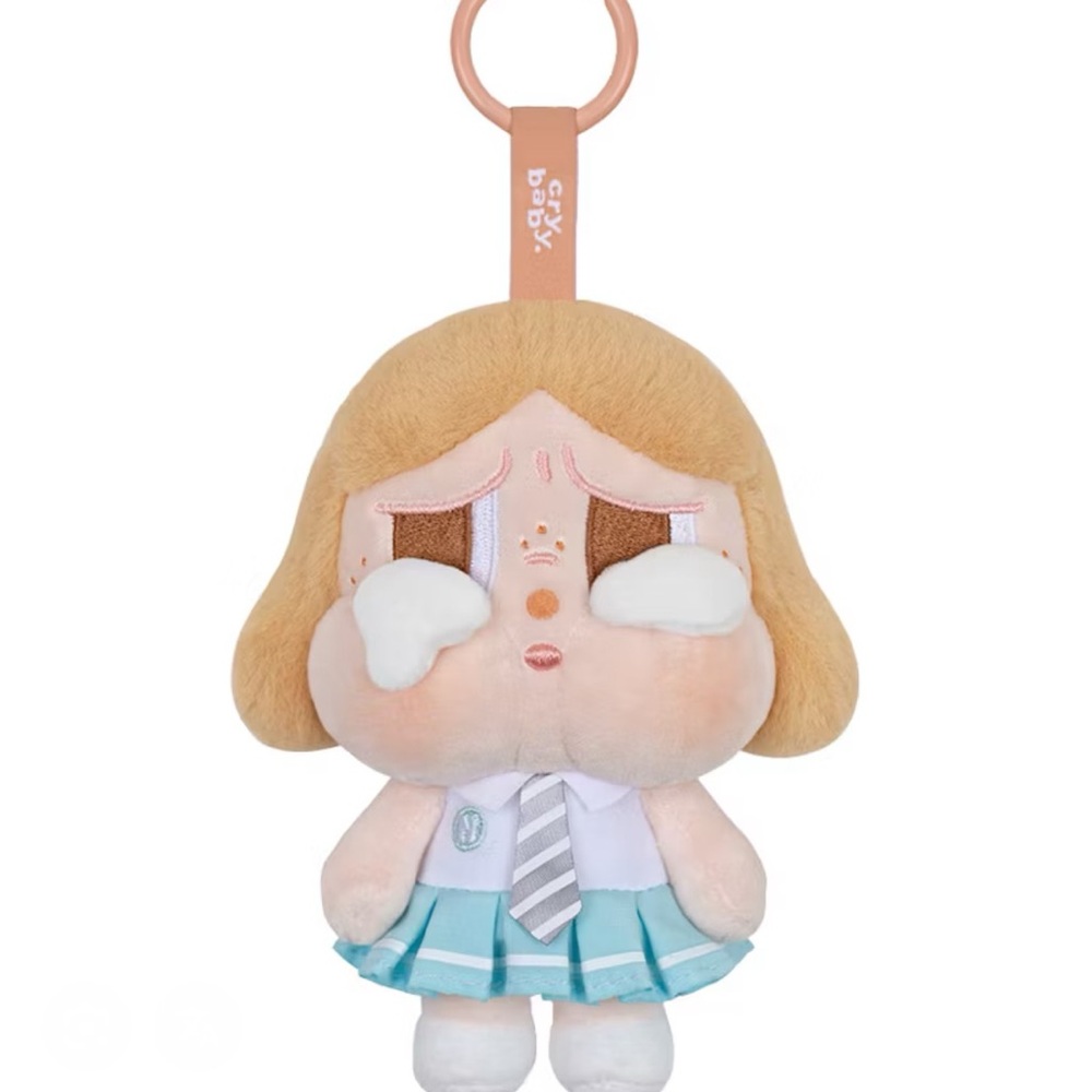 (Sealed) POP MART CRYBABY Sunset Concert Plush Pendant Beige Blue